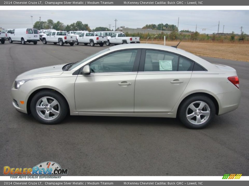 2014 Chevrolet Cruze LT Champagne Silver Metallic / Medium Titanium Photo #3