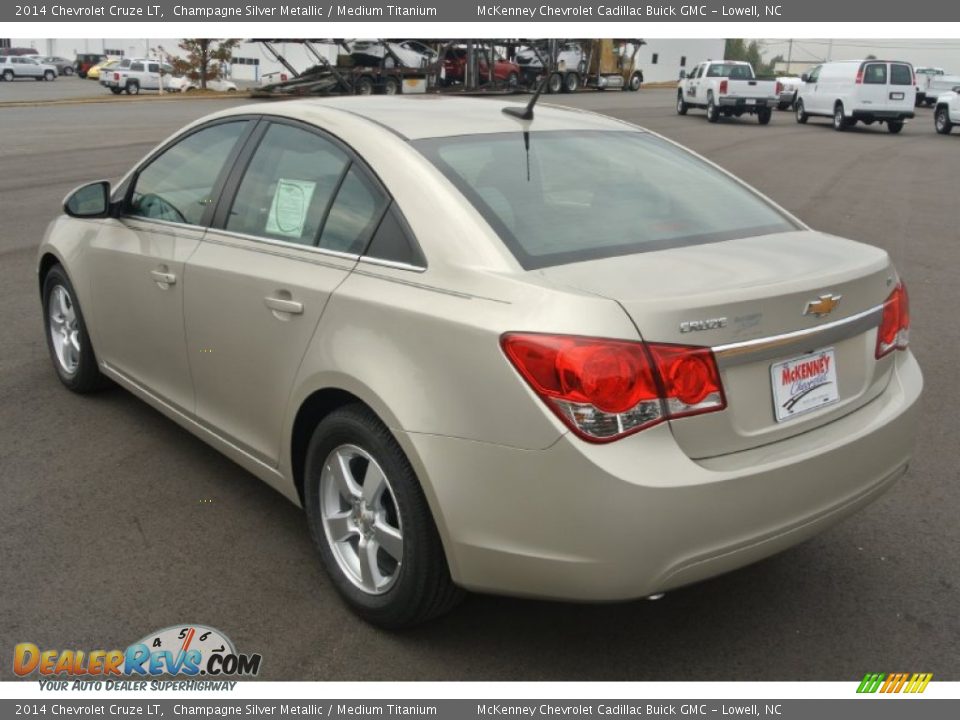 2014 Chevrolet Cruze LT Champagne Silver Metallic / Medium Titanium Photo #4