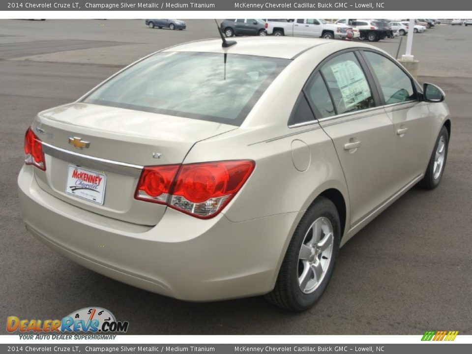 2014 Chevrolet Cruze LT Champagne Silver Metallic / Medium Titanium Photo #5