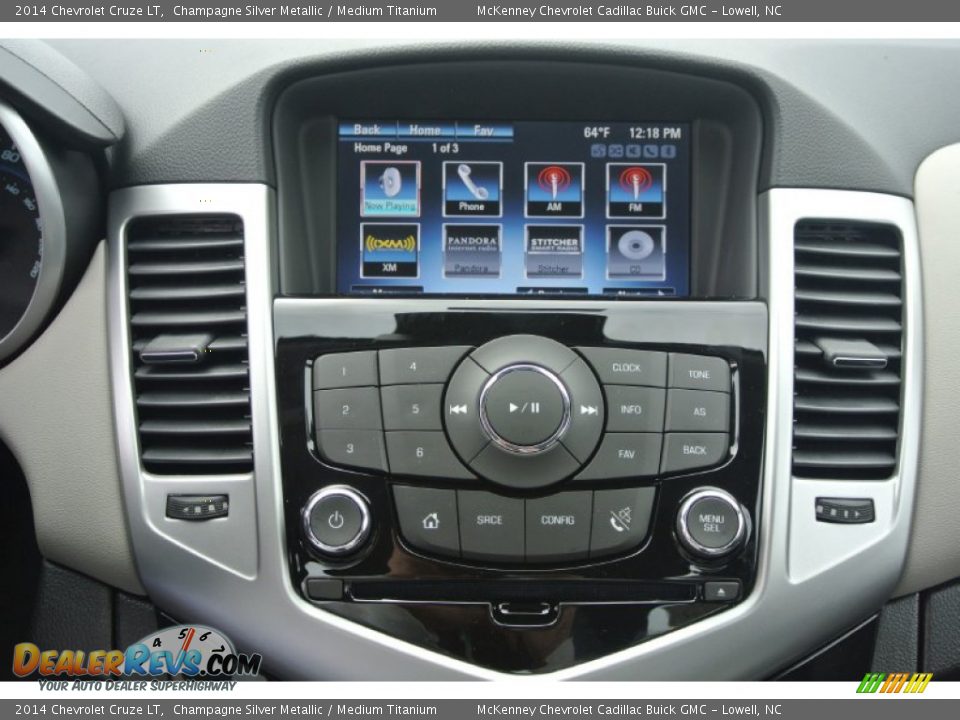 2014 Chevrolet Cruze LT Champagne Silver Metallic / Medium Titanium Photo #11