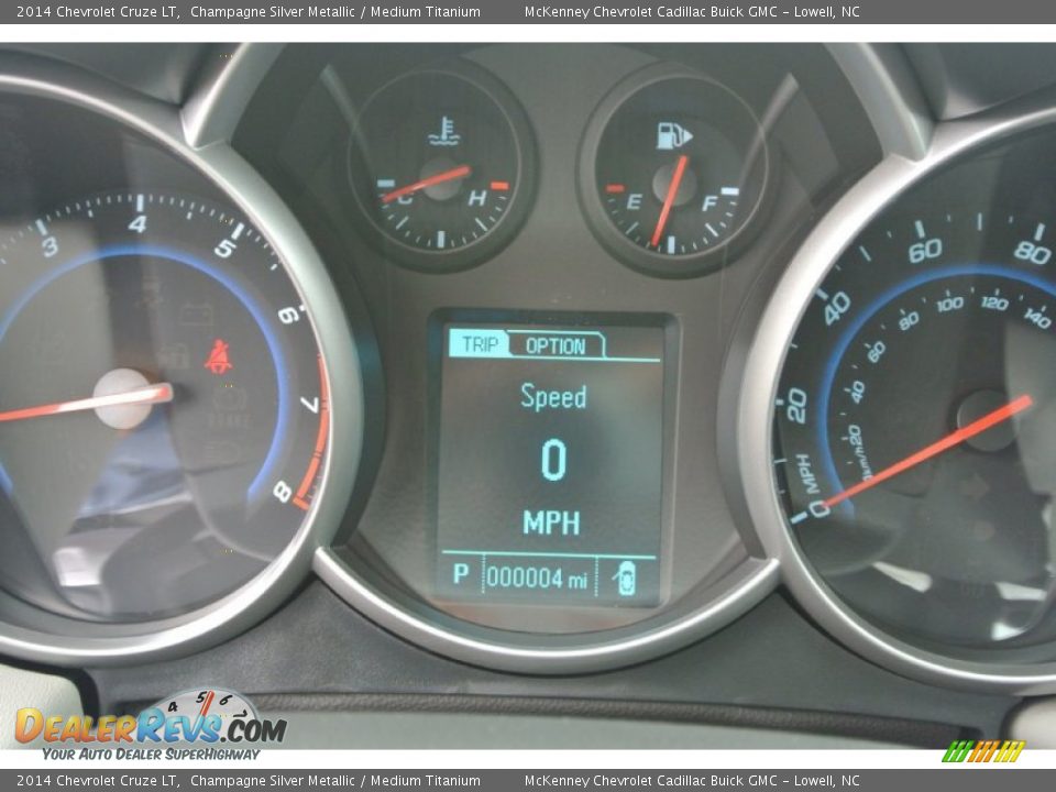 2014 Chevrolet Cruze LT Champagne Silver Metallic / Medium Titanium Photo #13