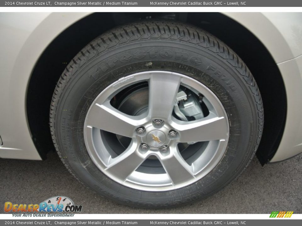 2014 Chevrolet Cruze LT Champagne Silver Metallic / Medium Titanium Photo #18