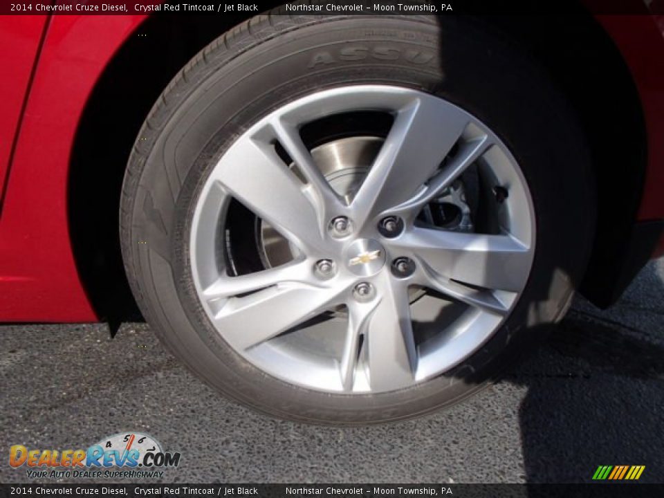 2014 Chevrolet Cruze Diesel Crystal Red Tintcoat / Jet Black Photo #10