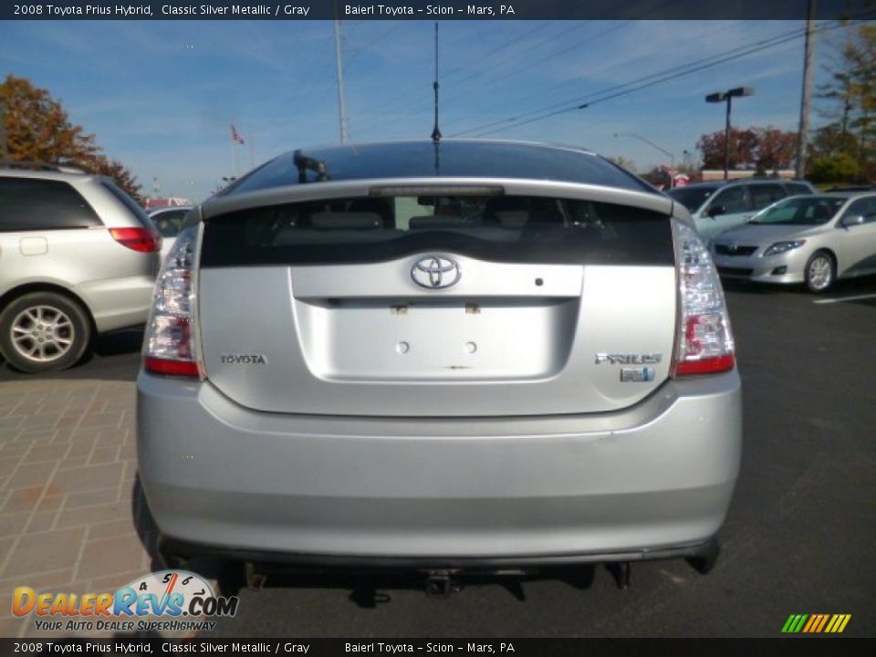 2008 Toyota Prius Hybrid Classic Silver Metallic / Gray Photo #6