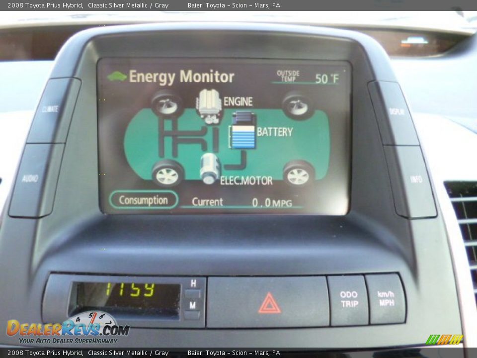 2008 Toyota Prius Hybrid Classic Silver Metallic / Gray Photo #19