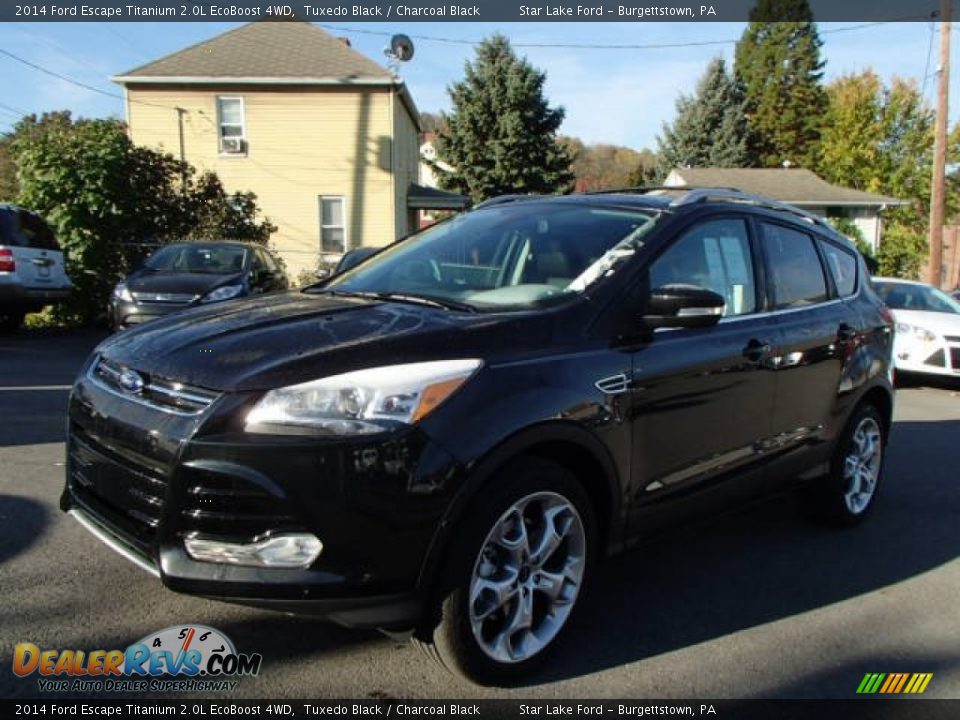 2014 Ford Escape Titanium 2.0L EcoBoost 4WD Tuxedo Black / Charcoal Black Photo #1