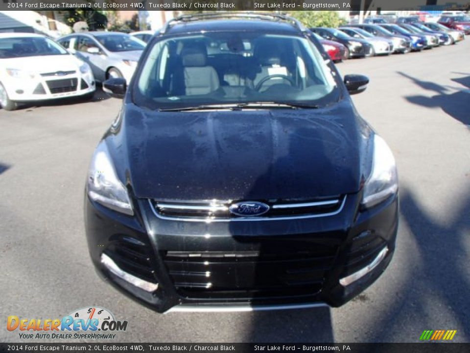 2014 Ford Escape Titanium 2.0L EcoBoost 4WD Tuxedo Black / Charcoal Black Photo #2