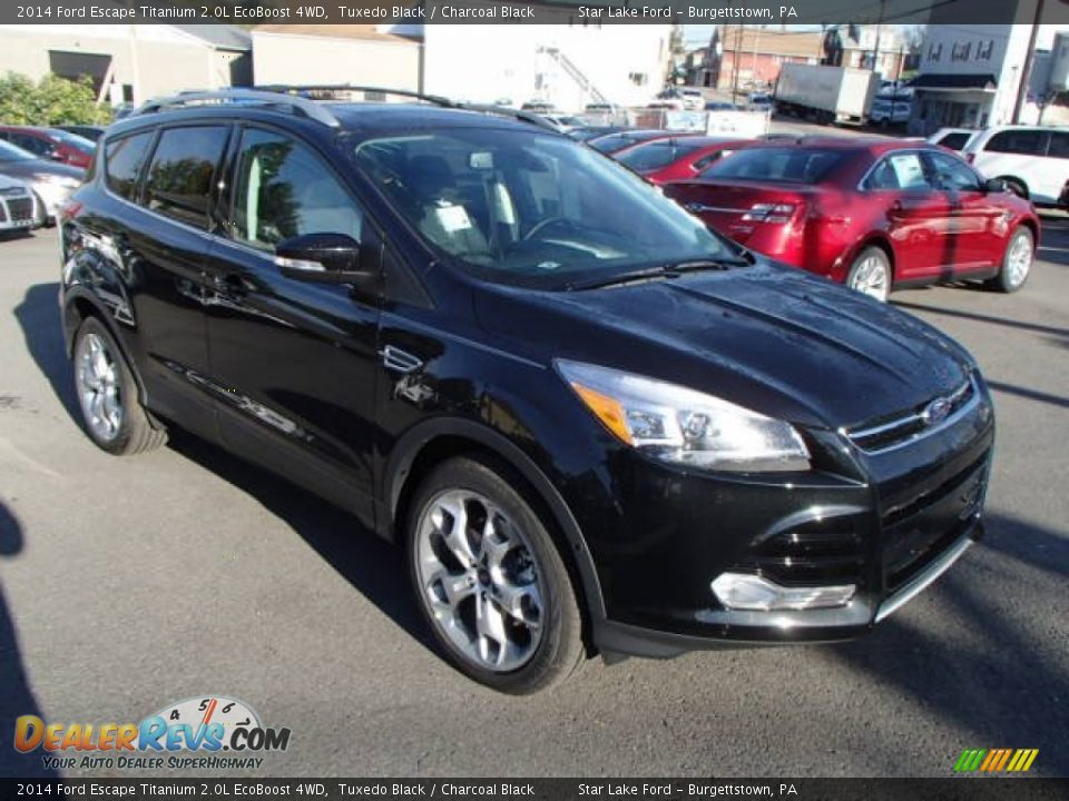 2014 Ford Escape Titanium 2.0L EcoBoost 4WD Tuxedo Black / Charcoal Black Photo #3