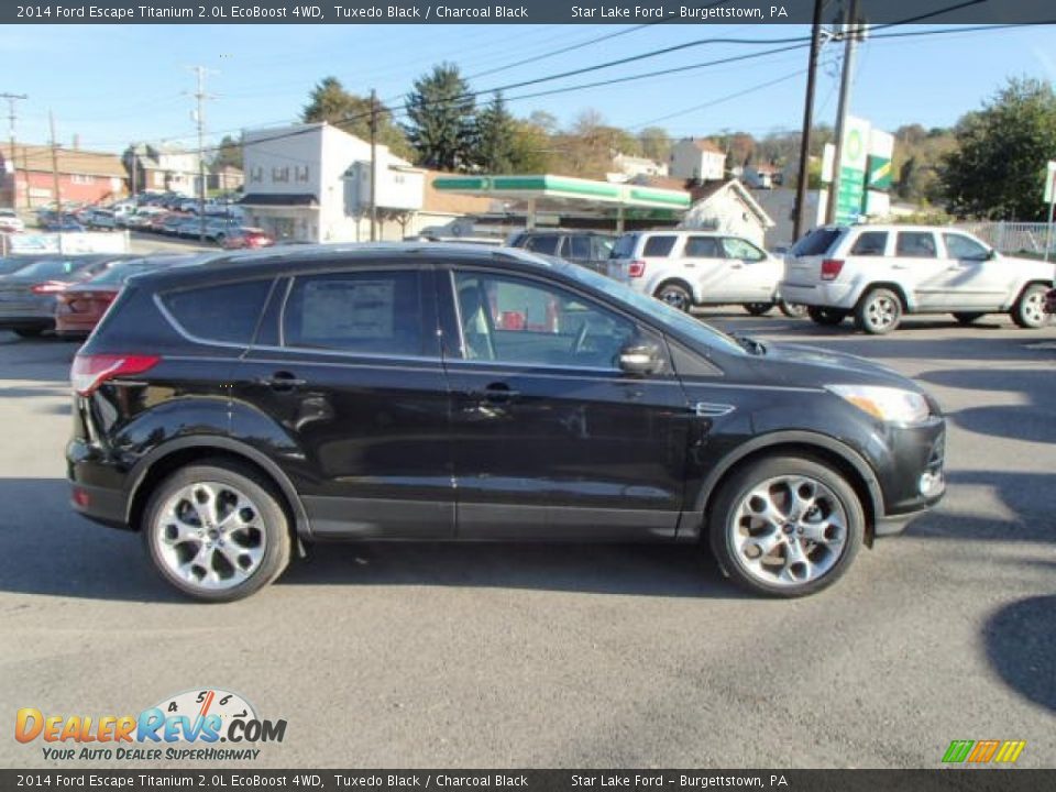 2014 Ford Escape Titanium 2.0L EcoBoost 4WD Tuxedo Black / Charcoal Black Photo #4
