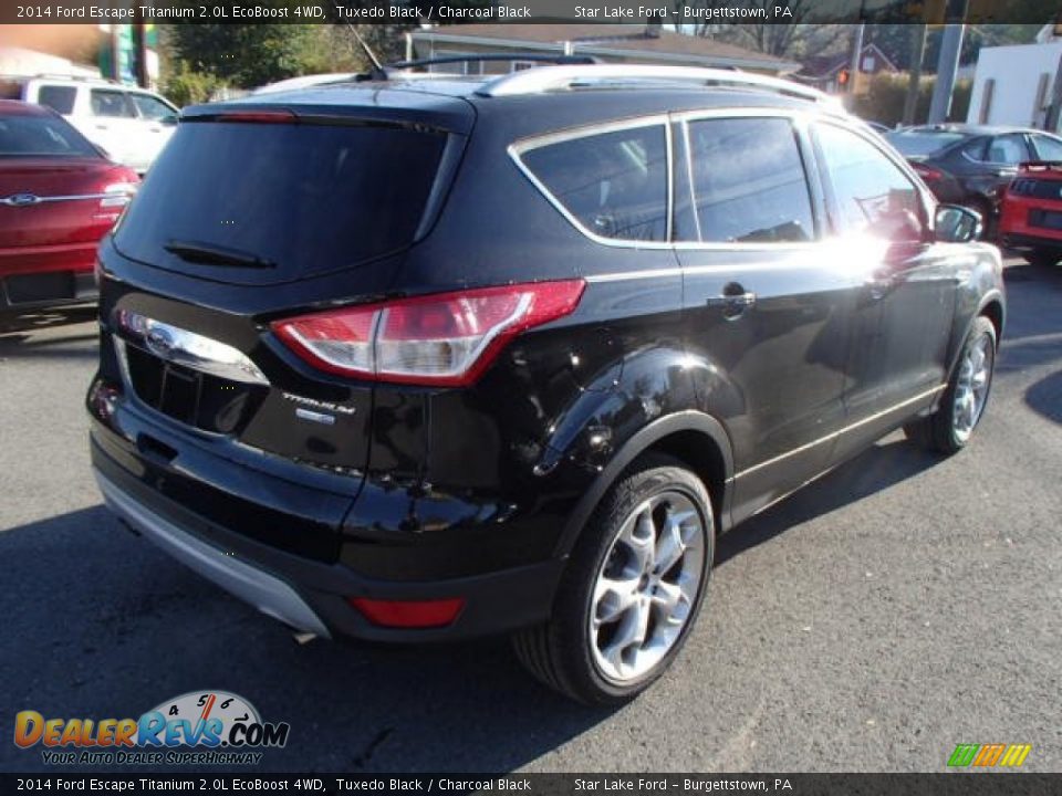 2014 Ford Escape Titanium 2.0L EcoBoost 4WD Tuxedo Black / Charcoal Black Photo #5