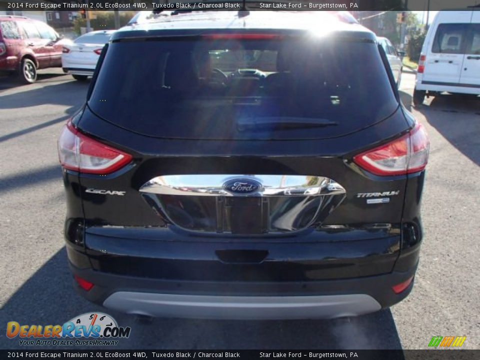 2014 Ford Escape Titanium 2.0L EcoBoost 4WD Tuxedo Black / Charcoal Black Photo #6