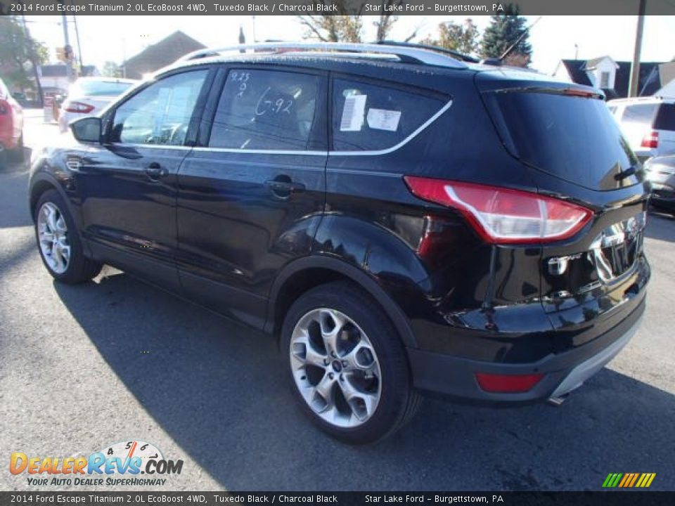 2014 Ford Escape Titanium 2.0L EcoBoost 4WD Tuxedo Black / Charcoal Black Photo #7