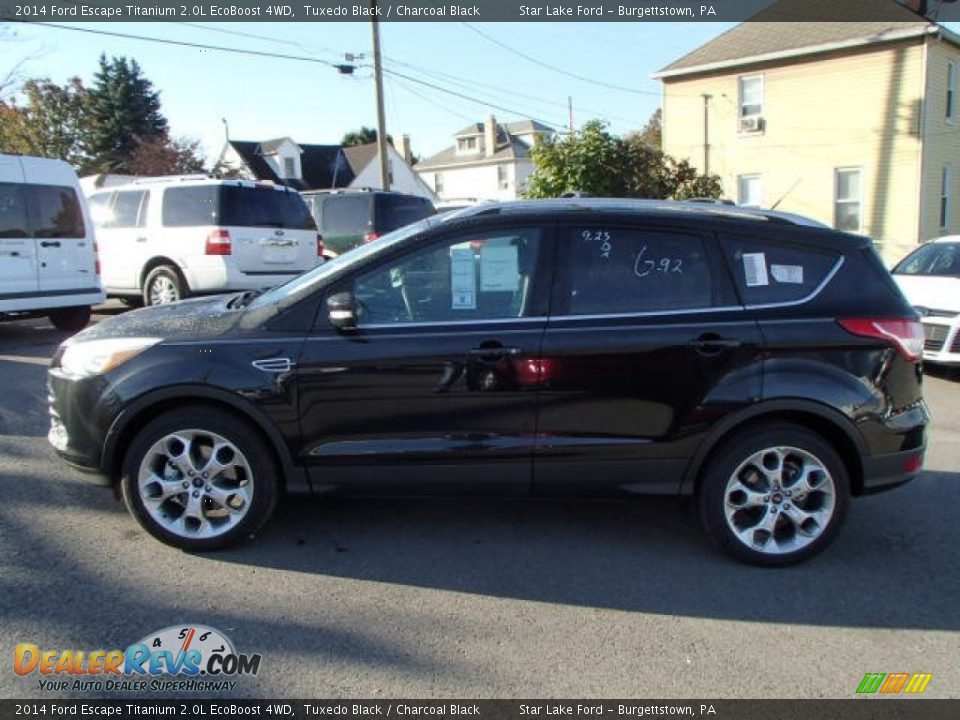 2014 Ford Escape Titanium 2.0L EcoBoost 4WD Tuxedo Black / Charcoal Black Photo #8