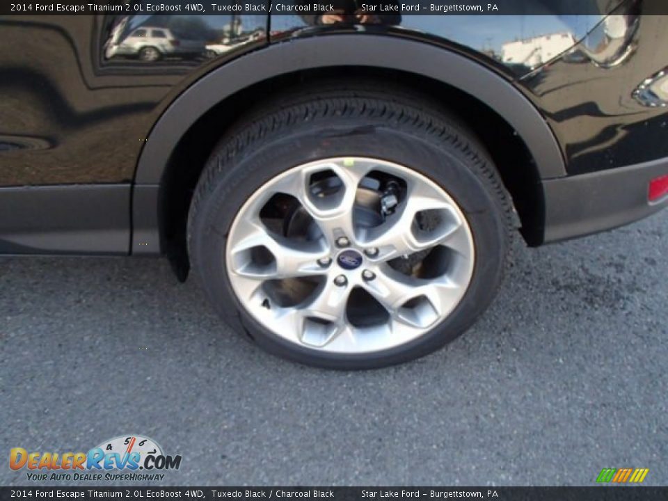 2014 Ford Escape Titanium 2.0L EcoBoost 4WD Tuxedo Black / Charcoal Black Photo #9