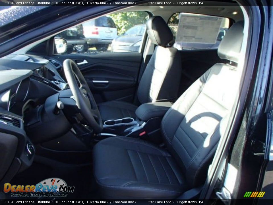 2014 Ford Escape Titanium 2.0L EcoBoost 4WD Tuxedo Black / Charcoal Black Photo #10
