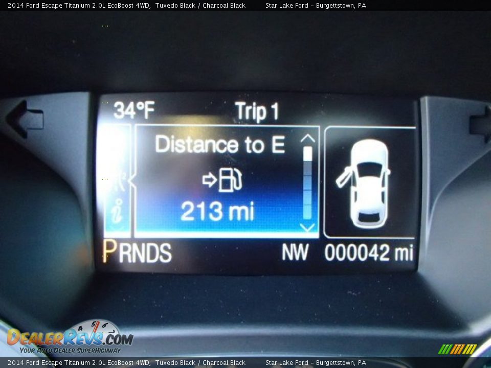 2014 Ford Escape Titanium 2.0L EcoBoost 4WD Tuxedo Black / Charcoal Black Photo #24