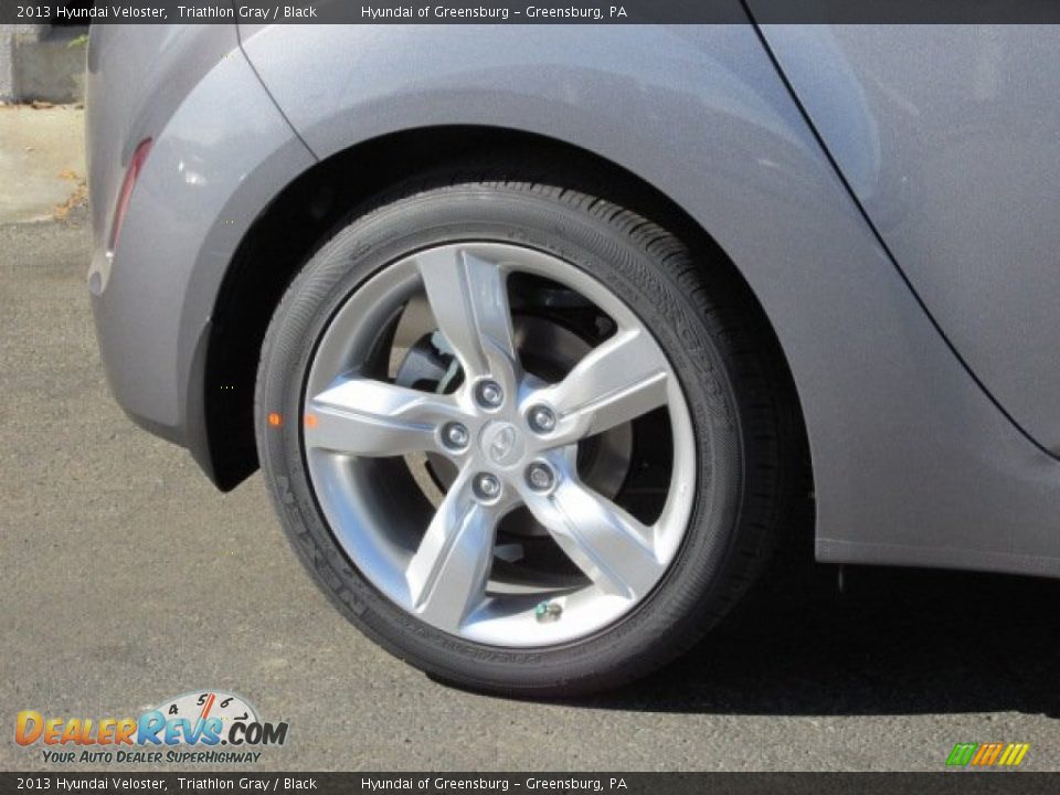 2013 Hyundai Veloster Triathlon Gray / Black Photo #3