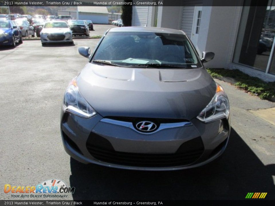2013 Hyundai Veloster Triathlon Gray / Black Photo #4