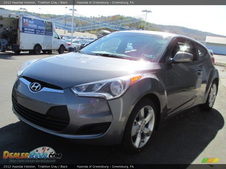2013 Hyundai Veloster Triathlon Gray / Black Photo #5