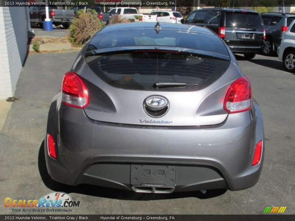 2013 Hyundai Veloster Triathlon Gray / Black Photo #6