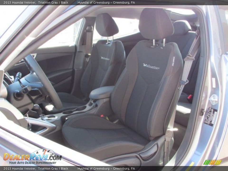 2013 Hyundai Veloster Triathlon Gray / Black Photo #9