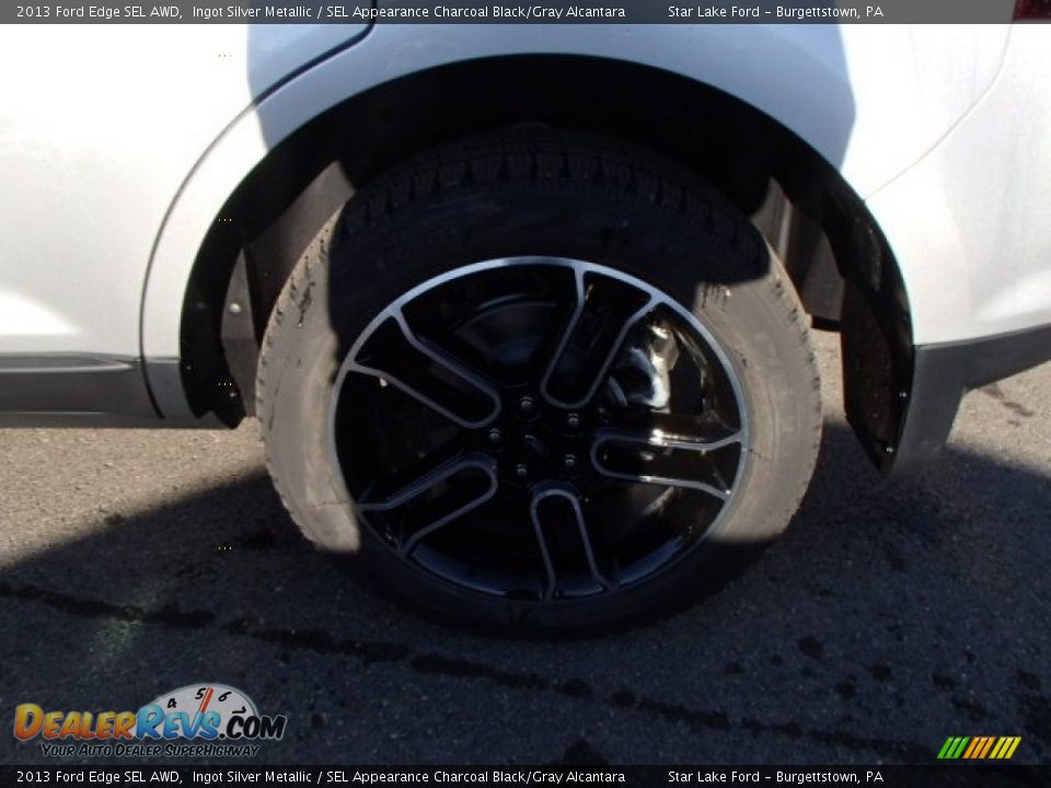 2013 Ford Edge SEL AWD Ingot Silver Metallic / SEL Appearance Charcoal Black/Gray Alcantara Photo #9