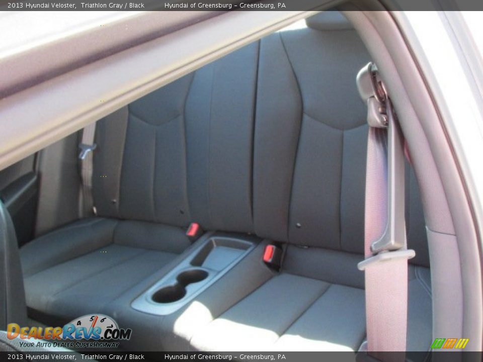 2013 Hyundai Veloster Triathlon Gray / Black Photo #14