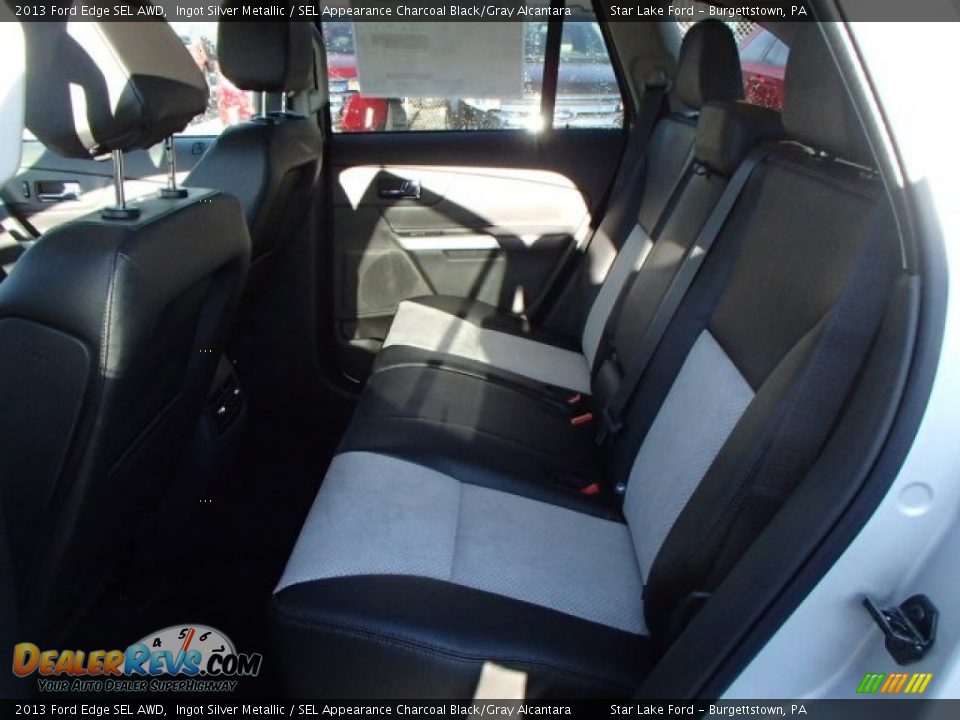 2013 Ford Edge SEL AWD Ingot Silver Metallic / SEL Appearance Charcoal Black/Gray Alcantara Photo #13