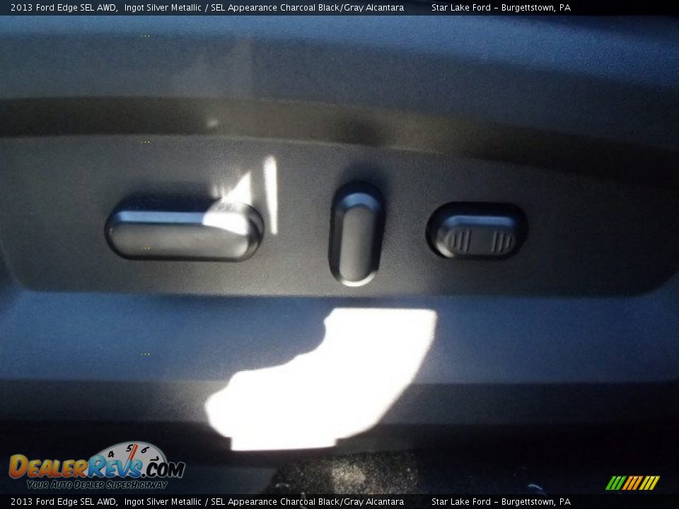 2013 Ford Edge SEL AWD Ingot Silver Metallic / SEL Appearance Charcoal Black/Gray Alcantara Photo #17