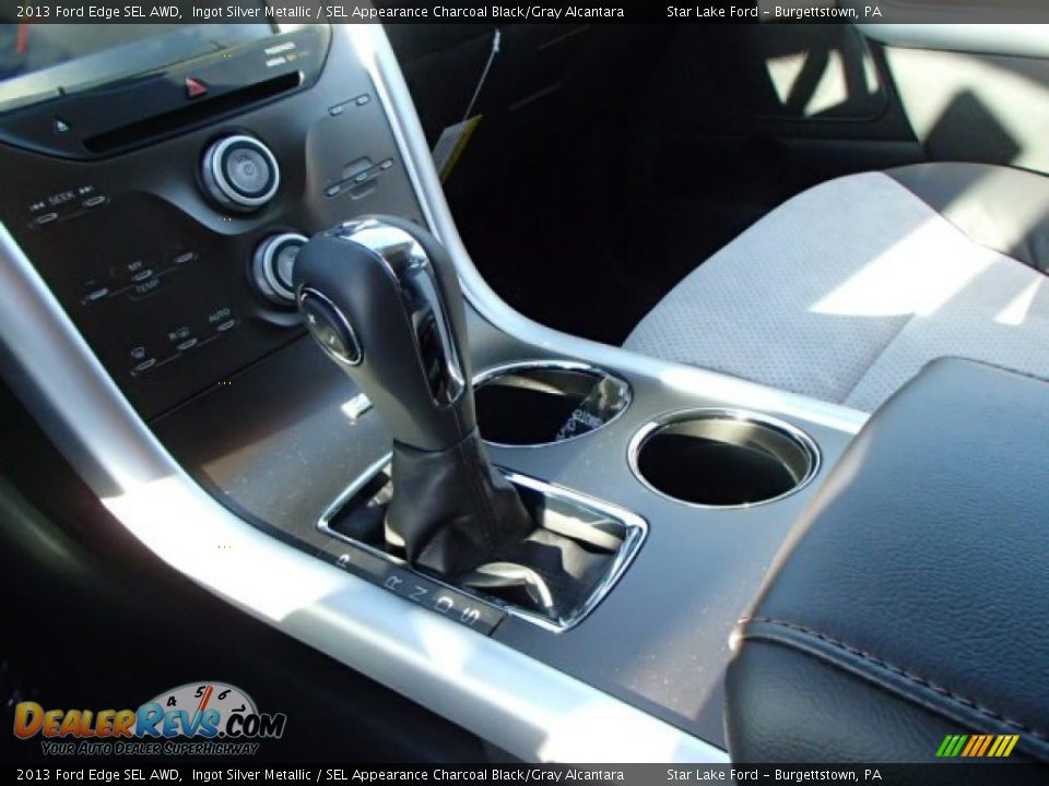 2013 Ford Edge SEL AWD Ingot Silver Metallic / SEL Appearance Charcoal Black/Gray Alcantara Photo #21