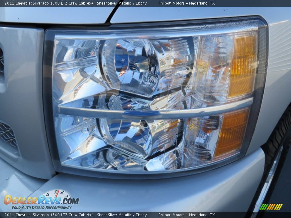 2011 Chevrolet Silverado 1500 LTZ Crew Cab 4x4 Sheer Silver Metallic / Ebony Photo #10