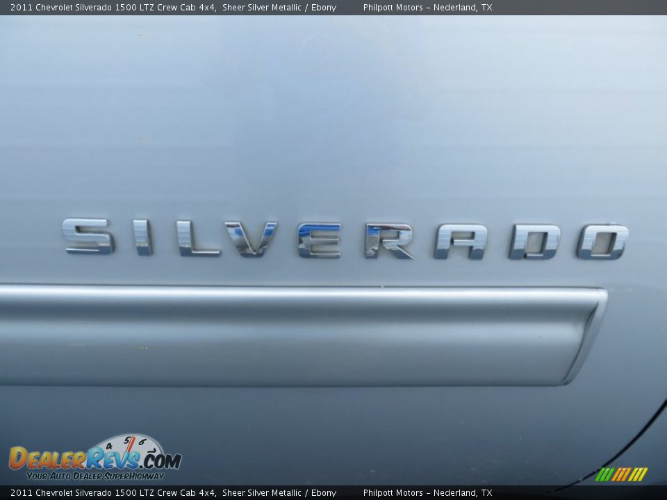 2011 Chevrolet Silverado 1500 LTZ Crew Cab 4x4 Sheer Silver Metallic / Ebony Photo #18
