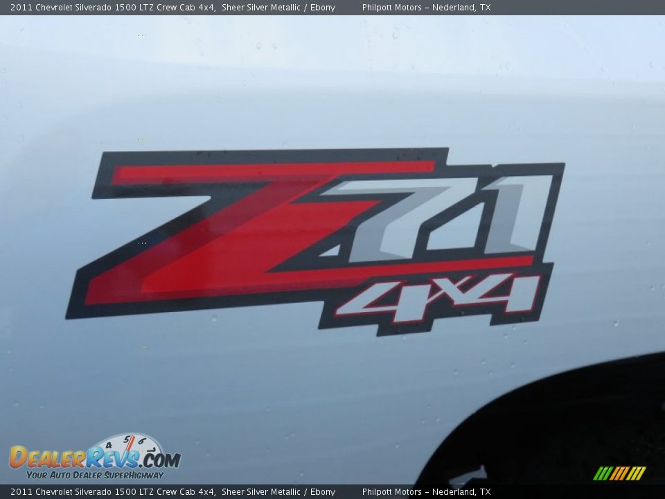 2011 Chevrolet Silverado 1500 LTZ Crew Cab 4x4 Sheer Silver Metallic / Ebony Photo #19