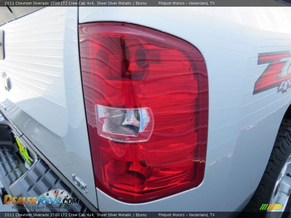 2011 Chevrolet Silverado 1500 LTZ Crew Cab 4x4 Sheer Silver Metallic / Ebony Photo #20