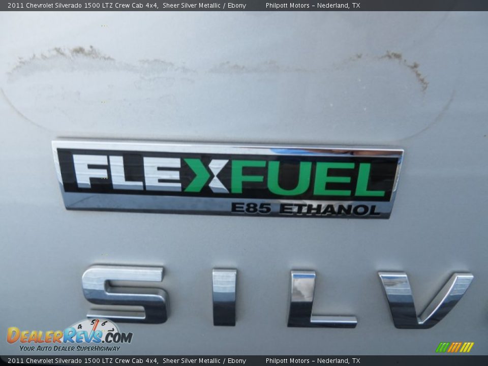 2011 Chevrolet Silverado 1500 LTZ Crew Cab 4x4 Sheer Silver Metallic / Ebony Photo #23