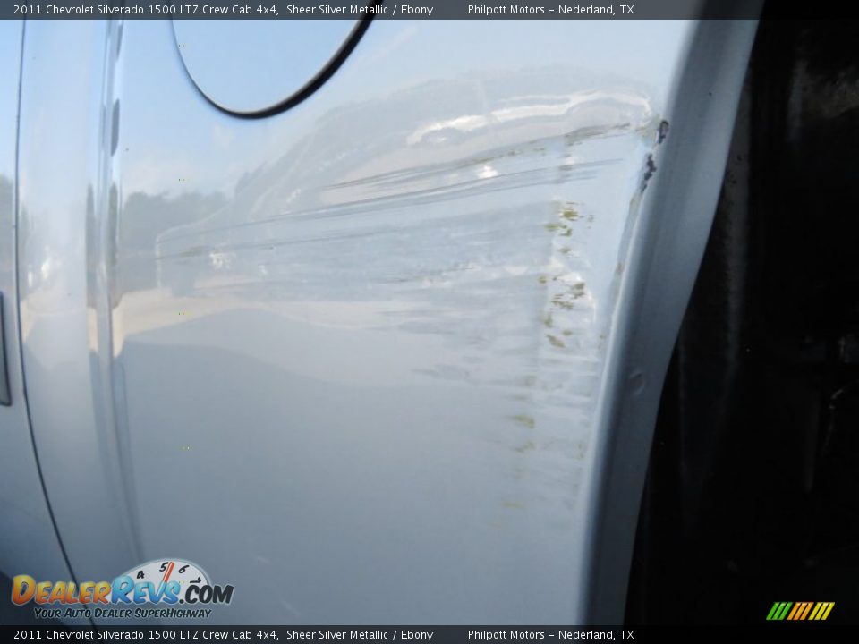 2011 Chevrolet Silverado 1500 LTZ Crew Cab 4x4 Sheer Silver Metallic / Ebony Photo #27