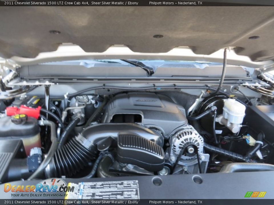 2011 Chevrolet Silverado 1500 LTZ Crew Cab 4x4 Sheer Silver Metallic / Ebony Photo #28