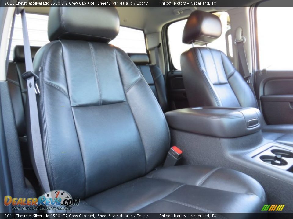 2011 Chevrolet Silverado 1500 LTZ Crew Cab 4x4 Sheer Silver Metallic / Ebony Photo #31