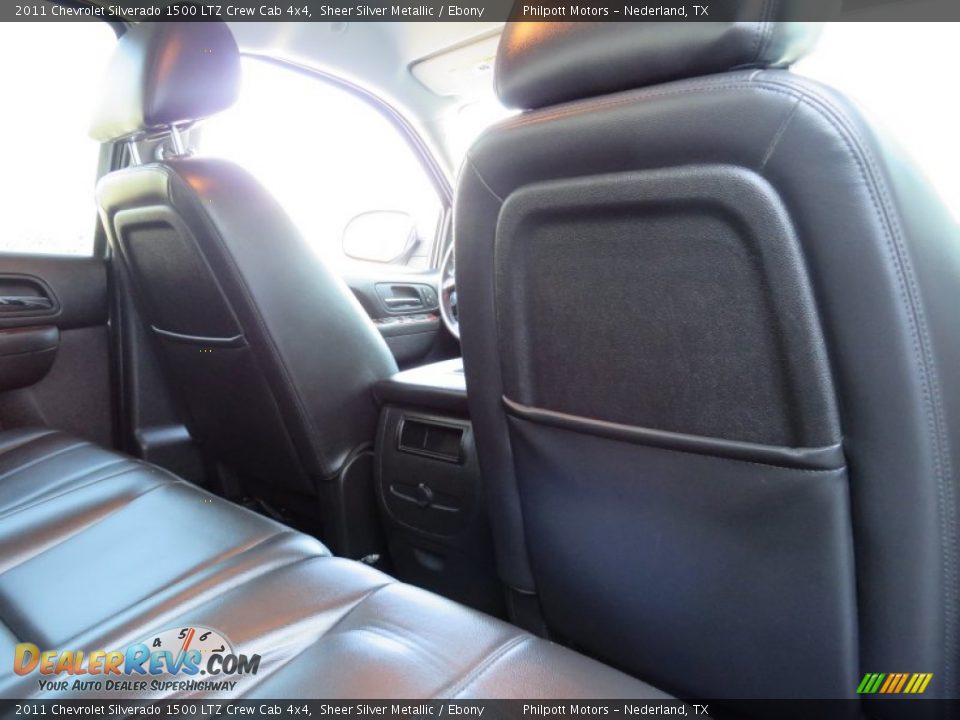 2011 Chevrolet Silverado 1500 LTZ Crew Cab 4x4 Sheer Silver Metallic / Ebony Photo #33