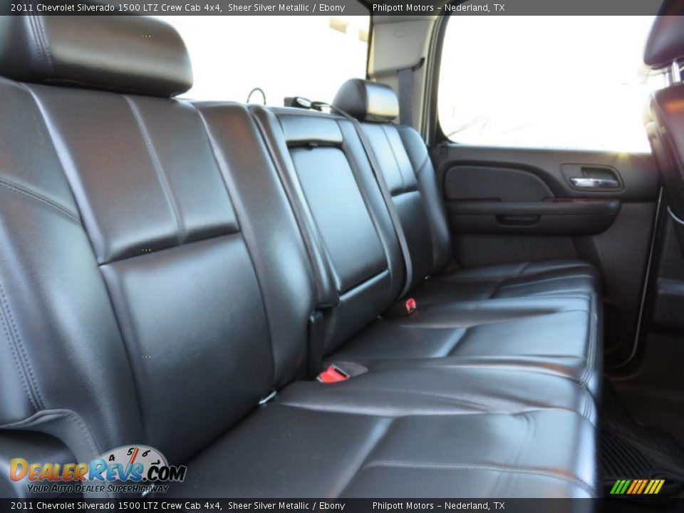 2011 Chevrolet Silverado 1500 LTZ Crew Cab 4x4 Sheer Silver Metallic / Ebony Photo #34