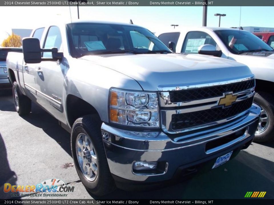2014 Chevrolet Silverado 2500HD LTZ Crew Cab 4x4 Silver Ice Metallic / Ebony Photo #1