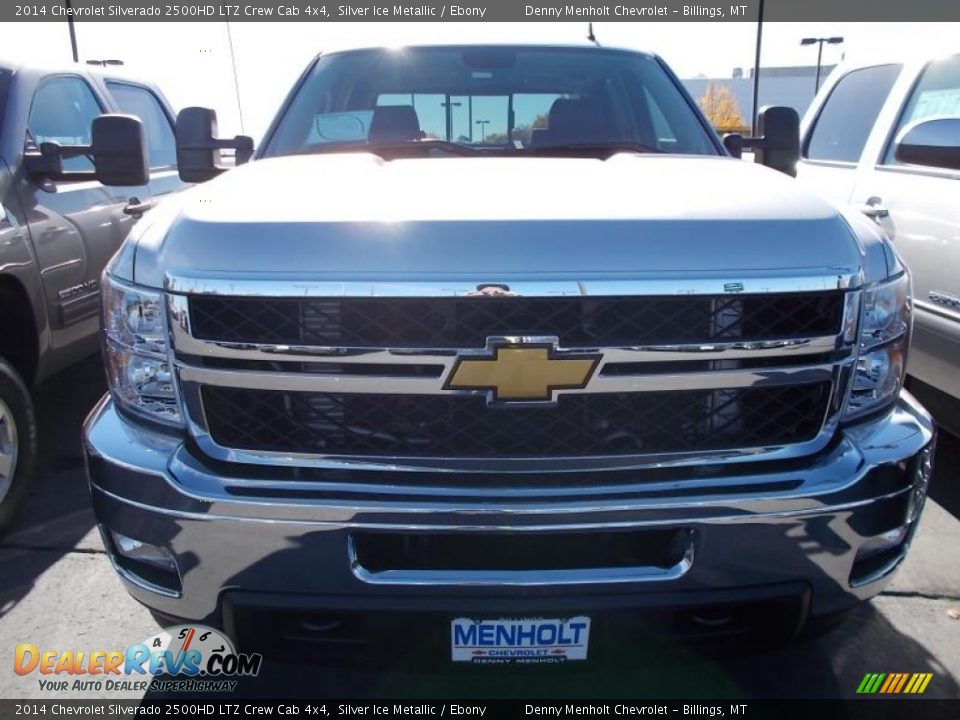2014 Chevrolet Silverado 2500HD LTZ Crew Cab 4x4 Silver Ice Metallic / Ebony Photo #4