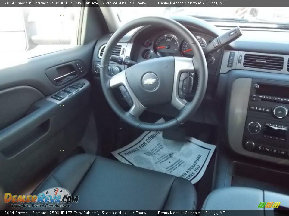 2014 Chevrolet Silverado 2500HD LTZ Crew Cab 4x4 Silver Ice Metallic / Ebony Photo #7
