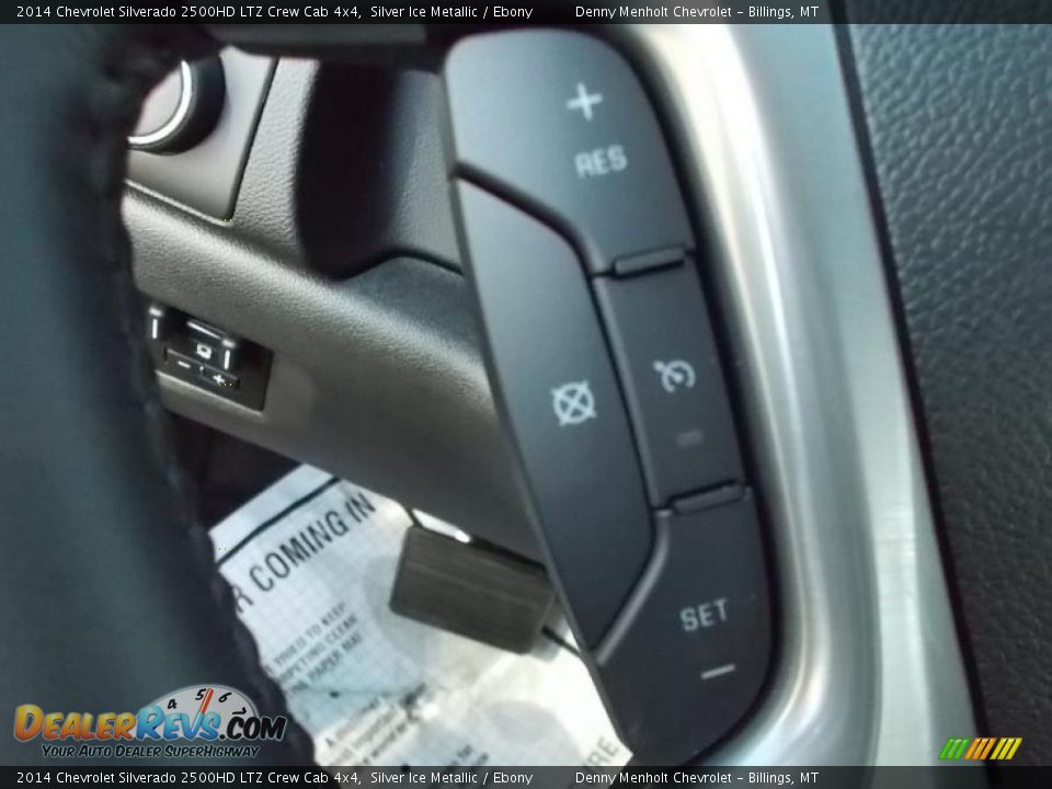 2014 Chevrolet Silverado 2500HD LTZ Crew Cab 4x4 Silver Ice Metallic / Ebony Photo #13