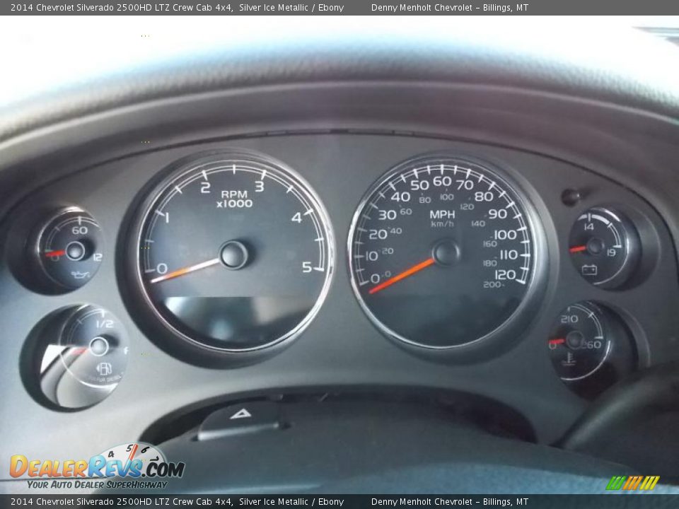 2014 Chevrolet Silverado 2500HD LTZ Crew Cab 4x4 Silver Ice Metallic / Ebony Photo #15
