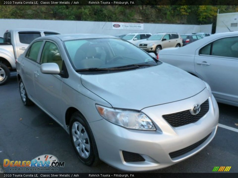 2010 Toyota Corolla LE Classic Silver Metallic / Ash Photo #1