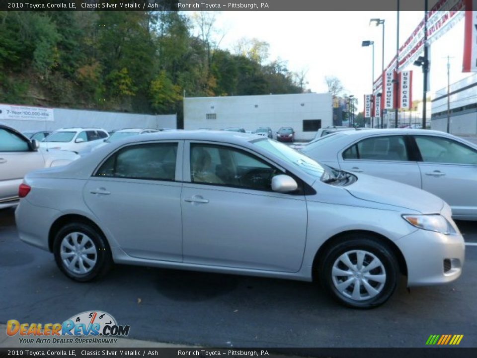 2010 Toyota Corolla LE Classic Silver Metallic / Ash Photo #2