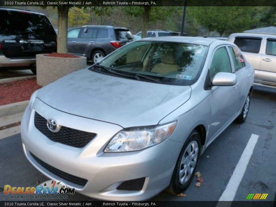 2010 Toyota Corolla LE Classic Silver Metallic / Ash Photo #3