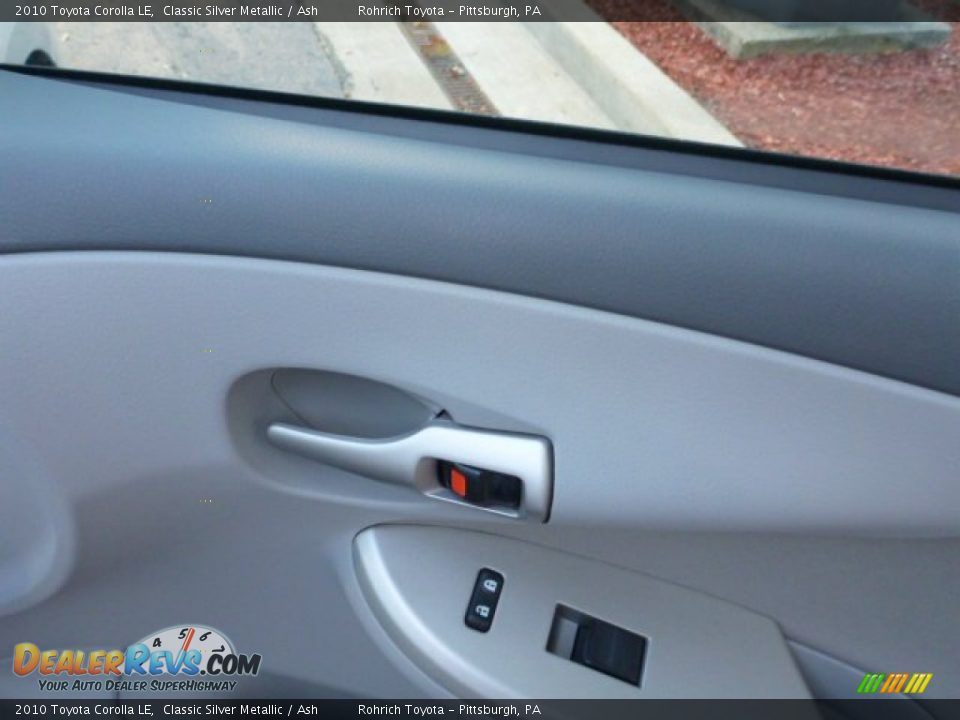 2010 Toyota Corolla LE Classic Silver Metallic / Ash Photo #10