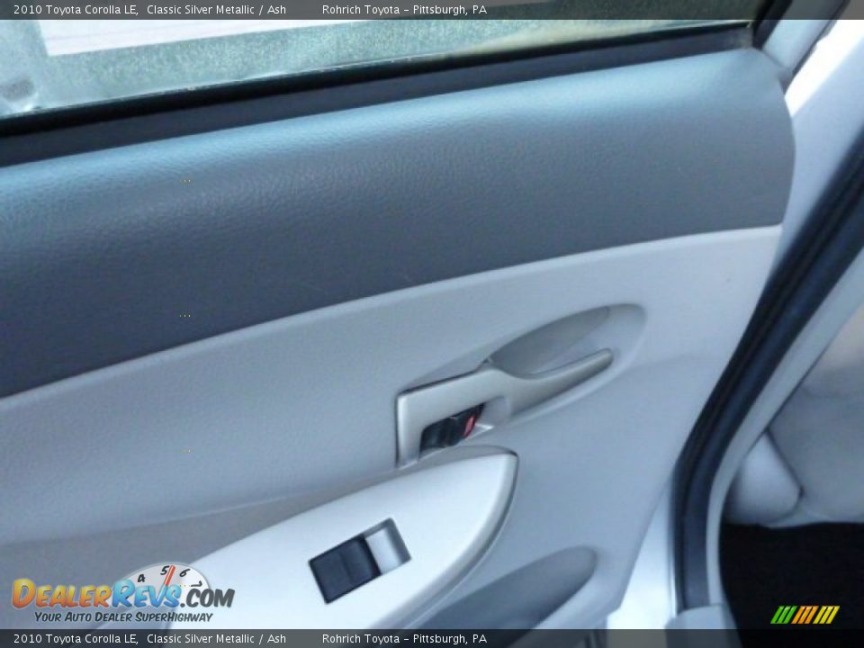 2010 Toyota Corolla LE Classic Silver Metallic / Ash Photo #15